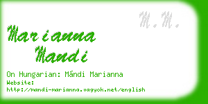 marianna mandi business card