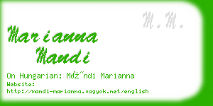 marianna mandi business card